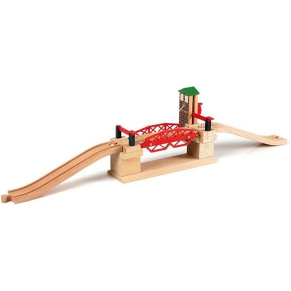 World Lifting Bridge - Moveable Wooden Train Accessory - FSC-Certified - Picture 4 of 7
